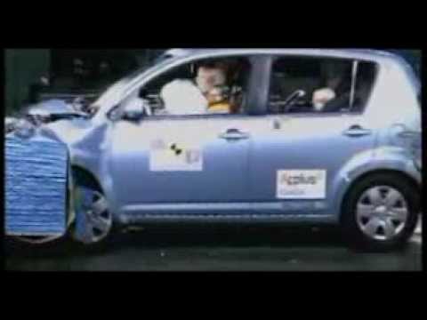 Crash test Daihatsu Sirion 2005