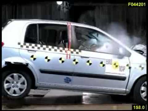 Краш тест Hyundai Getz от EuroNCAP  Фронтальный удар