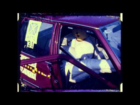 Mazda GLC / 323 / Protege / Familia / Ford Laser | 1981 | Frontal Crash Test | NHTSA | CrashNet1 Mazda GLC / 323 / Protege / Familia / Ford Laser | 1981 | Frontal Crash Test | NHTSA | CrashNet1